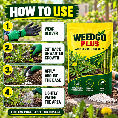 WeedGo Plus™ Weed Remover Granules – For Unwanted Weeds & Bamboo | Buy 1 Get 1 Free