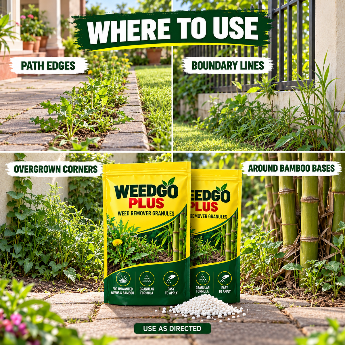 WeedGo Plus™ Weed Remover Granules – For Unwanted Weeds & Bamboo | Buy 1 Get 1 Free
