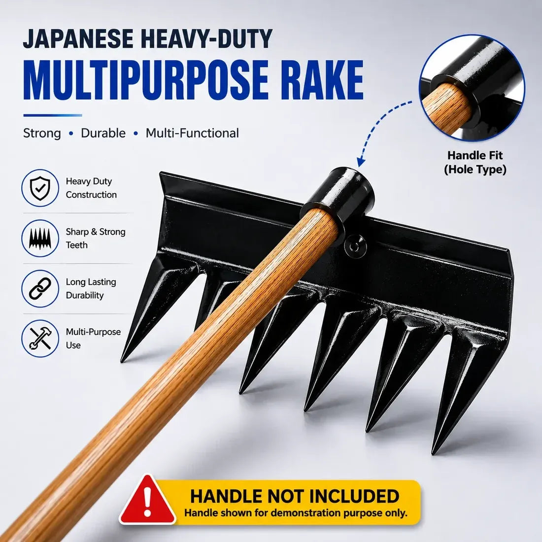 Japanese Heavy-Duty MultiPurpose Rake